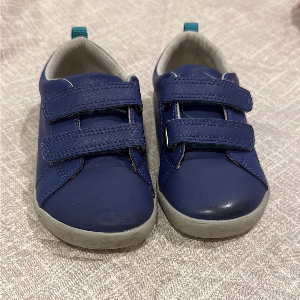 Navy Kids Sneakers with Velcro Straps